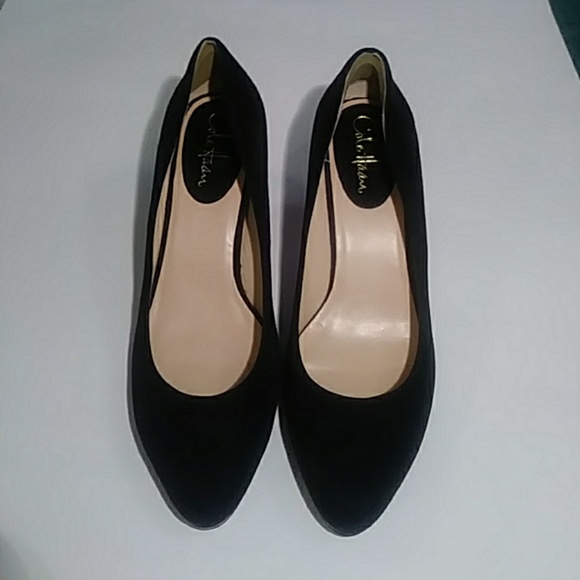 Cole Haan Shoes - Cole Haan EUC suede black Office Work heels 10 B